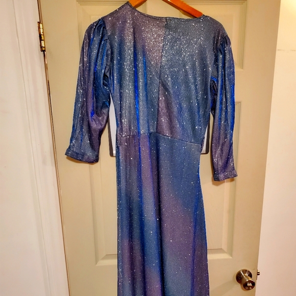 Beautiful Long Sleeve Iridescent Glitter Dress - Picture 2 of 3